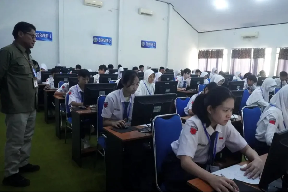 Pelaksanaan TKA di sebuah sekolah di Jember